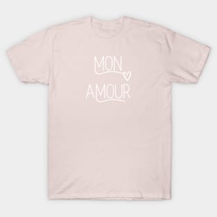 Mon Amour French Français Paris T-Shirt